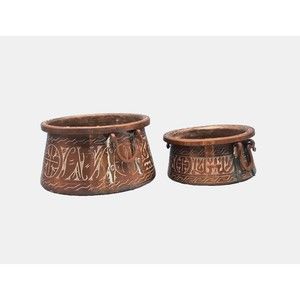 Antique copper pots, egyptian hammam cache bowls, moroccan silver etch damascene